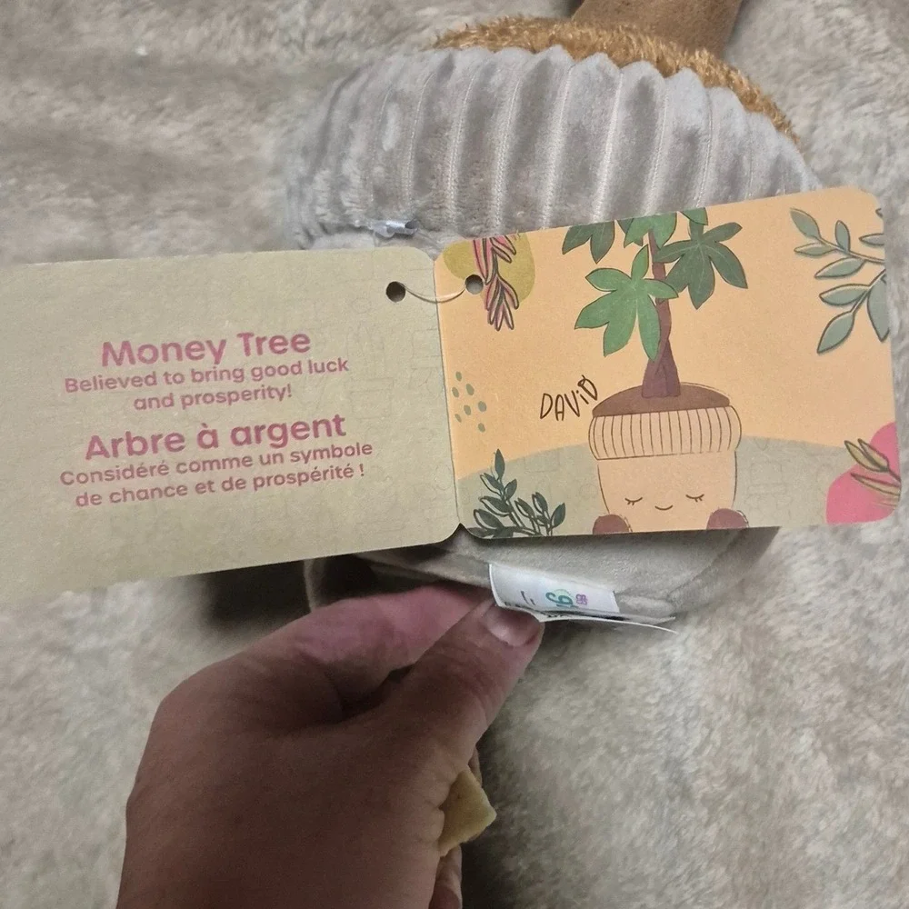 Greenhouse by Russ David the Money Tree Plush Stuffed Plant Jazwares NWT